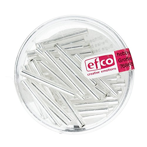 Efco – Stiftperlen 2 x 20 mm 10 g, silberfarben von efco