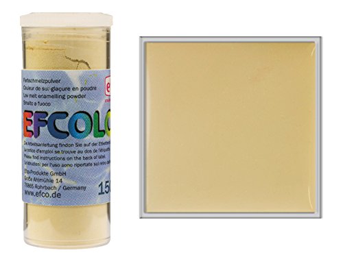 Efcolor 10 ml deckendes Emaillepulver für niedrige Temperaturen, elfenbeinfarben von efco