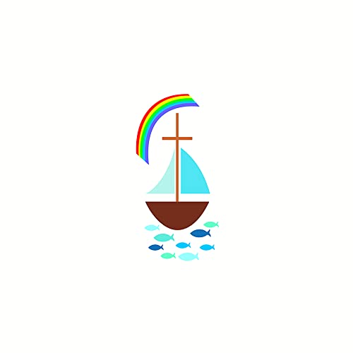 Wachsmotiv Segelboot mit Regenbogen 5 x 10 cm von efco