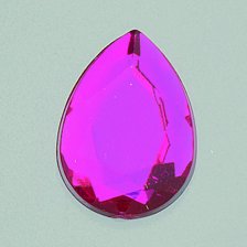 efco Deko Stein Facet Drops Set, Acryl, Bright Pink, 6 X 10/8 x 13/10 x 14 mm 30/10/10 von efco