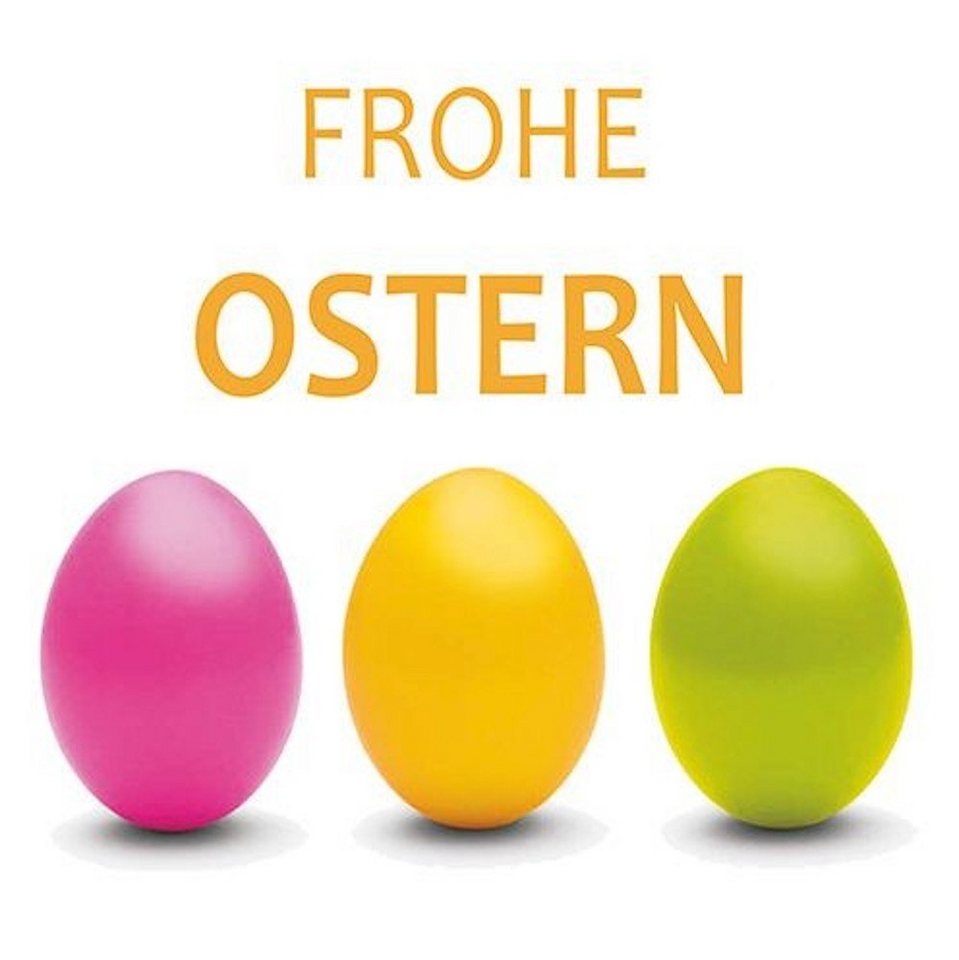 efco Bastelperlen Wachsdekor, Frohe Ostern bunte Eier, 65x60mm, 1 St von efco