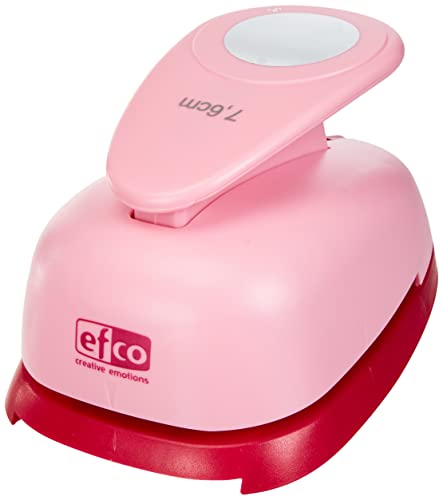 efco Stanzer 3XL, Kreis 3 Inch Motivstanzer, Kern: Metall, pink, 15 x 10,5 x 9 cm von efco