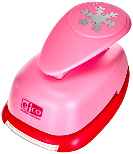 efco Stanzer XL, Schneeflocke Motivstanzer, Kern: Metall, pink, 12,5 x 8 x 7 cm von efco