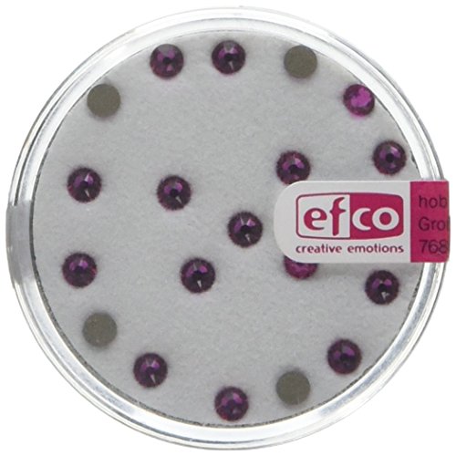 efco – Swarovski Strass Flat-Stones Ø 3 mm 20 PCS. Fuchsia von efco