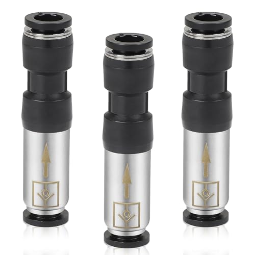 EFUTURETIME 3 x Pneumatik Rückschlagventil 8mm Druckluft Steckverbinder, Einweg Pneumatikverbinder Edelstahl Anschlussstücke für Schnelle Verbindung von Luftleitungen EFUTURETIME 3 x Pneumatik Rückschlagventil 8mm Druckluft Steckverbinder, Einweg Pneumatikverbinder Edelstahl Anschlussstücke für Schnelle Verbindung von Luftleitungen von efuturetime