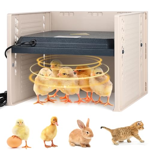 EFUTURETIME Küken Wärmeplatte Heizplatte 25W mit Temperaturanzeige und Windschutzscheibe Verstellbare, Einstellbarer Temperaturbereich 10~60°C EFUTURETIME Küken Wärmeplatte Heizplatte 25W mit Temperaturanzeige und Windschutzscheibe Verstellbare, Einstellbarer Temperaturbereich 10~60°C von efuturetime