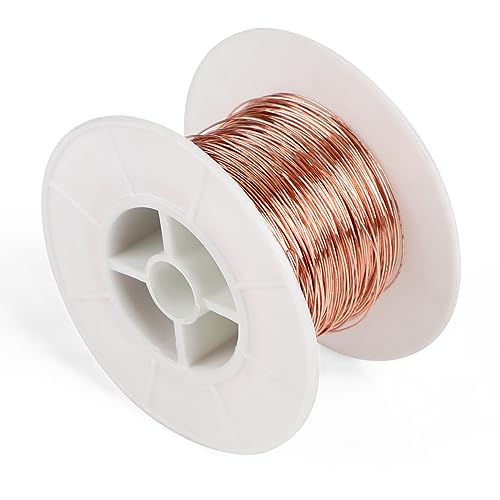 EFUTURETIME Reiner Kupferdraht, ø 0.5mmx50m, Kupferdraht Pur, T2 Blanker Kupferdraht, Basteldraht, Copper Wire für Schweißen, Experiment, Schmuck, DIY EFUTURETIME Reiner Kupferdraht, ø 0.5mmx50m, Kupferdraht Pur, T2 Blanker Kupferdraht, Basteldraht, Copper Wire für Schweißen, Experiment, Schmuck, DIY von efuturetime