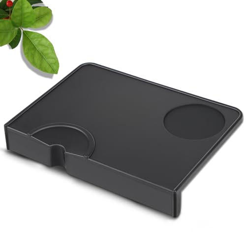 EFUTURETIME Tampermatte Klein 21x15 cm Espresso Tamper Mat Silikon mit Kantenschutz, Barista Matte Zubehör, Schützt Arbeitsplatte Kaffeeecke von efuturetime