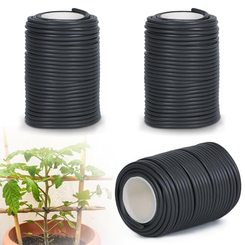 efuturetime 3 x Bindedraht 3.5mm Gartendraht Gummiert 20m Pflanzendraht Weich für Training und Unterstützung von Pflanzen, Schwarz efuturetime 3 x Bindedraht 3.5mm Gartendraht Gummiert 20m Pflanzendraht Weich für Training und Unterstützung von Pflanzen, Schwarz von efuturetime