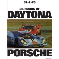 18x24 Kultiges Porsche Poster Des Siegers Rodriguez, Kinnunen, Redman Golf 917 Bei Den 24 Stunden Von Daytona 1970. Wiederveröffentlicht von eggLovers