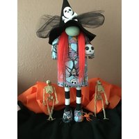 Sally Und Jack Halloween, Halloween Wichtel, Witch Gnome, Hexenwichtel von egmGnomes