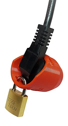 Stromstecker-Schloss inkl. Vorhängeschloss von egmatec