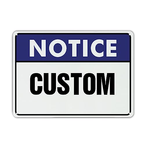 Egobena Personalisiertes Hinweisschild, Blechschild, personalisierte Straßenschilder, langlebige Warnschilder, wetterbeständig, UV-geschützt, rostfrei, Metalldekoration, Wanddekoration für Schultor von egobena