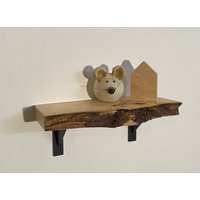 Regalbrett Aus Weißbuche Massivholz Wandregal Industrial Unikat von eichenherzhandmade