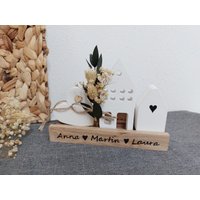 Dekohäuser Mit Namen Raysin Häuserset Personalisiert Geschenkidee Familie Skandi Hygge von eigenDEKOart