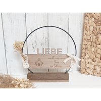 Dekoring Mit Spruch Zum Aufstellen Metallring Einzugsgeschenk Geschenkidee von eigenDEKOart