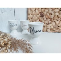 Eierbecher Personalisiert Name Ostern Deko Frühstück Geschenkidee von eigenDEKOart