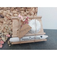 Geschenk Geburtstag | Pustekuchen Happy Birthday Stabkerze Guglhupf Kerzenhalter Raysin Klötzchen Geschenke Trockenblumen von eigenDEKOart