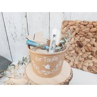 Geschenk Taufe Geldgeschenk Taube Stabkerze Geschenkbox Wunscherfüller von eigenDEKOart