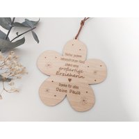 Holzschild Erzieherin Personalisiert Abschiedsgeschenk Blumen Lehrer Dankeschön Geschenkidee von eigenDEKOart