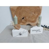 Kuchenstück Kerzenhalter Tortenstück Geburtstagsgeschenk Tischdeko Geschenkidee Mitbringsel von eigenDEKOart