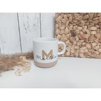 Personalisierte Kaffeetasse Name Initial Becher Geschenk Freundin Kollegin Geburtstag von eigenDEKOart