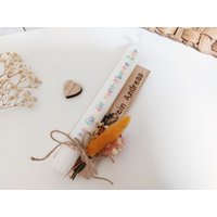 stabkerze Erzieherin Personalisiert Abschiedsgeschenk Danke Kindergarten Kita Geschenkidee von eigenDEKOart