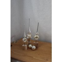 Antike Christbaumspitze 3 Reflektoren Weihnachtsbaumspitze Glas Silber Antike Christbaumspitze 3 Reflektoren Weihnachtsbaumspitze Glas Silber von eigenart69