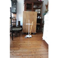 Antiker Schirmständer Jugendstil Eisen Weiss Shabby Landhaus von eigenart69