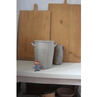 Vintage Steingut Topf 8 L Gärtopf Grau Landhaus von eigenart69