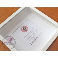 Schutzengel Im Rahmen-Geschenk Zur Geburt, Taufe von eindruckbastian