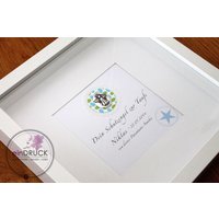 Schutzengel Im Rahmen-Geschenk Zur Taufe von eindruckbastian