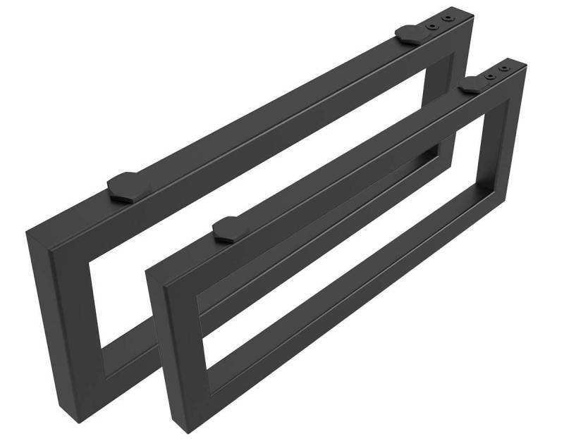 einfachgutemoebel Aufsatzwaschbecken Qualitäts Waschtischkonsole Bath-O-Line, 490mm 1 Paar, schwarz matt (1-St., SET enthält: Handtuchhalter, Befestigungsmaterial in Artikelfarbe) von einfachgutemoebel