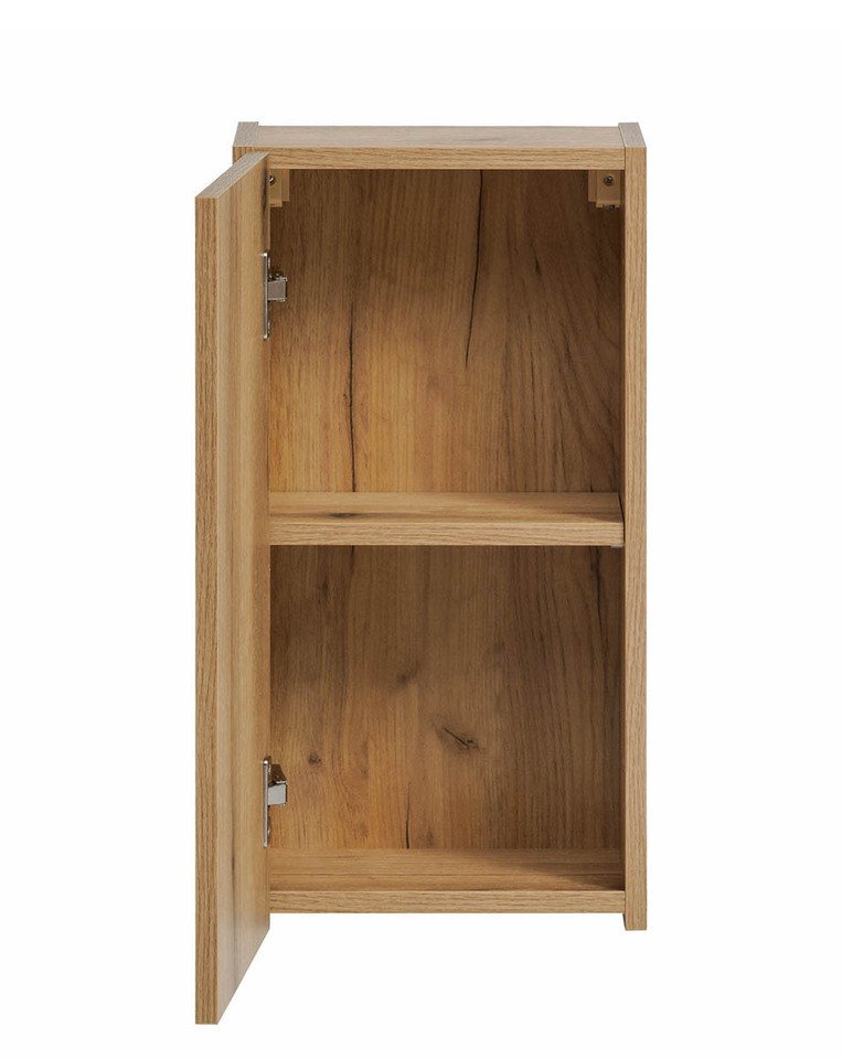 einfachgutemoebel Waschtisch-Set Bad Hängeschrank ILUNA Oak 30cm 1-türig, Eiche, (Badmöbel Set, 1-St., Waschtisch Unterschrank) von einfachgutemoebel