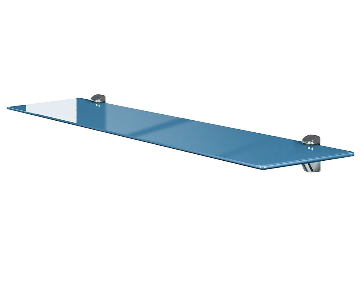 einfachgutemoebel Waschtisch-Set Glasregal aus Sicherheitsglas ESG blau 80cm, (Glasregal, 1-St., Glasregal) von einfachgutemoebel