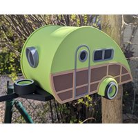 Vogelhaus Wohnwagen | Camper "Peter" Nistkasten Im Retro-Camper-stil Gartendeko Mal Anders Geschenk Für Naturliebhaber & Camping-Fans von einfachness
