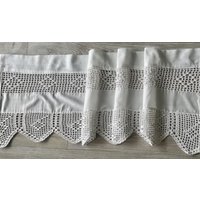 Gardine Häkelspitze Weiss Scheibengardine von einfachschoen