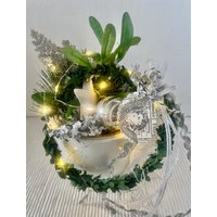 Milchkännchen Porzellen Weihnachtlich Dekoriert Beleuchtet Milchkännchen Porzellen Weihnachtlich Dekoriert Beleuchtet von einfachschoen