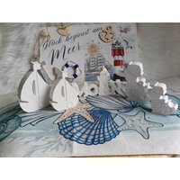 Maritime Deko Elemente Moin Ente Segelboot Sommer Strand Meer Urlaub Keraflott Raysin Geschenk von einfachsonja