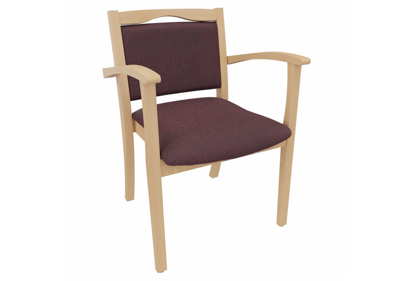 einrichtungsdesign24 Armlehnstuhl 4-Fußstuhl Holzstuhl mit Armlehnen Alexander Seniorenstuhl Esszimmer, Gestell aus Massivholz und stapelbar einrichtungsdesign24 Armlehnstuhl 4-Fußstuhl Holzstuhl mit Armlehnen Alexander Seniorenstuhl Esszimmer, Gestell aus Massivholz und stapelbar von einrichtungsdesign24