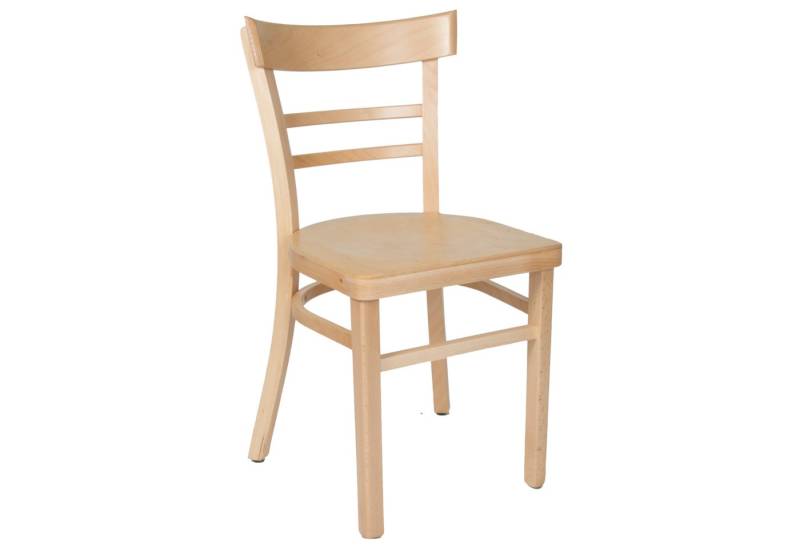 einrichtungsdesign24 Küchenstuhl Küchenstuhl Laura farbiger Holzstuhl Esstisch Esszimmer Retro Vintage, Gestell Massivholz von einrichtungsdesign24