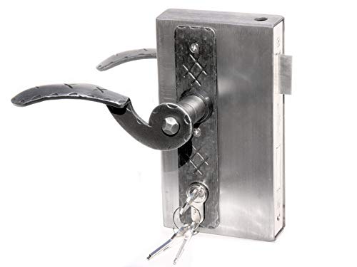 UHRIG Schlosskasten 30mm, Kastenschloss zum einschweißen in Gartentür, komplett Set inkl. Drücker Paar, Kurzschilder, PZ Profilzylinder usw. UHRIG Schlosskasten 30mm, Kastenschloss zum einschweißen in Gartentür, komplett Set inkl. Drücker Paar, Kurzschilder, PZ Profilzylinder usw. von UHRIG