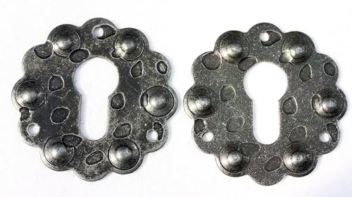 UHRIG 2x Schmiedeeisen Rosette für PZ Schloss, geschmiedet aus Stahl für Profilzylinder an z.B. Haustür UHRIG 2x Schmiedeeisen Rosette für PZ Schloss, geschmiedet aus Stahl für Profilzylinder an z.B. Haustür von UHRIG