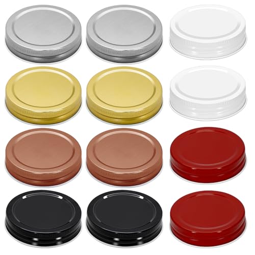 Einmachglasdeckel, 70 mm, normale Öffnung, auslaufsicher, für Einmachgläser, hochwertiges Weißblechmaterial, hervorragende Abdichtung (24) von eispap