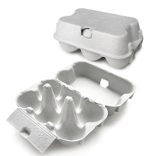 Eivolution 6er Wachteleierschachteln aus Pappe - 60 Stück - Eierkartons für Wachteleier aus Recycling Material von eivolution