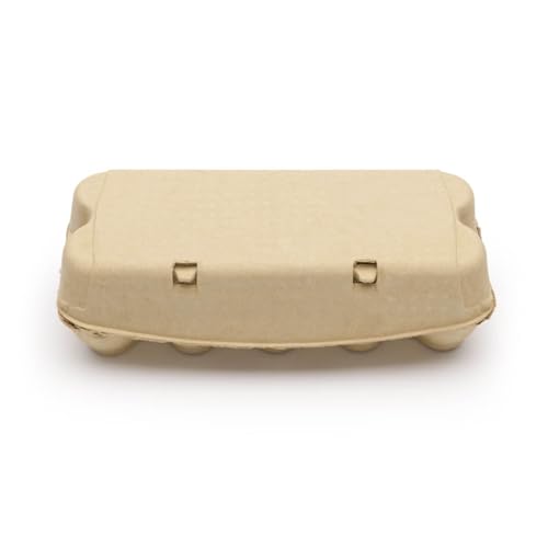 eivolution ComPac 10er Eierkarton für Hühnereier in den Größen S, M & L | Biologisch Abbaubar | Eierschachtel Made in Germany | Gelb | 188 Stück von eivolution