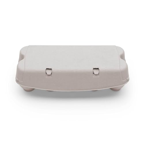 eivolution ComPac 10er Eierkarton für Hühnereier in den Größen S, M & L | Biologisch Abbaubar | Eierschachtel Made in Germany | Naturweiß | 376 Stück von eivolution