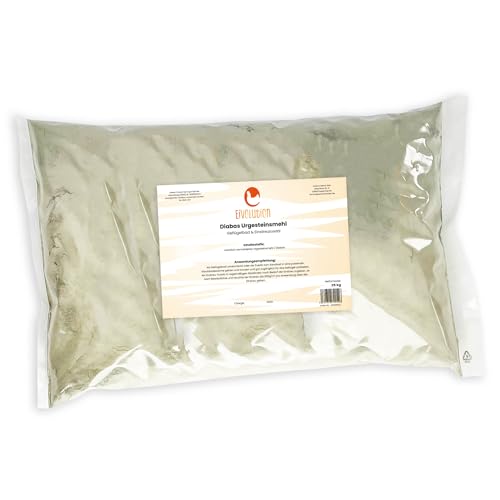 Eivolution Geflügelbad 25kg: Diabas Urgesteinsmehl für Hühner Einstreuzusatz Biotauglich Optimales Stallklima von eivolution