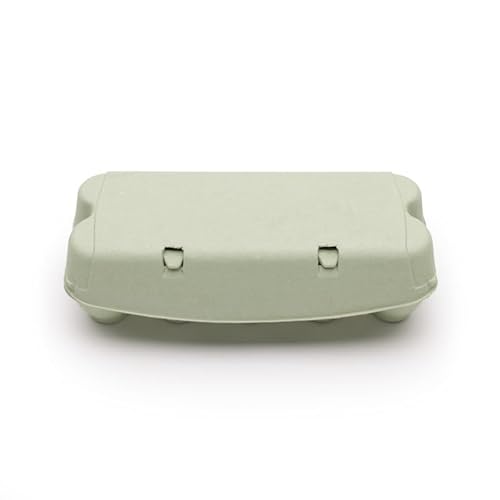 eivolution - Nachhaltige, biologisch abbaubare Eierkartons für 10 Hühnereier | Made in Germany | Neutraler Look | Stabil & Robust in Grün von eivolution