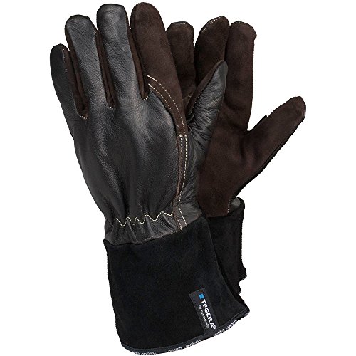 Ejendals Handschuh "Tegera 132a" für Schweißerarbeiten Größe 7, 1 Stück, braun/schwarz, 132A-7 von ejendals